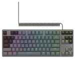 Juhtmega mehaaniline m&auml;nguklaviatuur 87 klahvi RGB programmeeritav Dream l&uuml;litid 50 M ts&uuml;klit TKL eemaldatav magnetiline kate Azar Must LRG GK514TKL BK US Lorgar