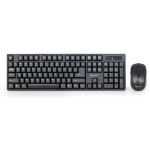 Gembird klaviatuur ja optiline hiir KBS-W-01 2.4 GHz, traadita, QWERTY, must, 3 nuppu, 10 m, 1000 DPI
