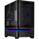 Asus PC korpus PRIME AP202 TG, s&uuml;gavus 460 mm, laius 236 mm, k&otilde;rgus 441 mm, 2x 120 mm k&uuml;lgventilaatorit, 1x 120 mm tagaventilaator