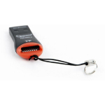 Gembird M&auml;lukaardi lugeja FD2-MSD-3 USB 2.0, MicroSD, SDHC, 1 port, Must/Punane