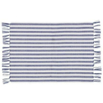 4Living Lauamat 6033280, 45x33cm, 80% taaskasutatud puuvill, 20% pol&uuml;ester, pesta 40&deg;C, sinine valgete triipudega