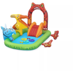 Bestway Puhutav m&auml;nguv&auml;ljak 7352168, 241 cm x 140 cm x 137 cm, 190 l, PVC, dinosauruste disain, liugur, Triceratops m&auml;ng