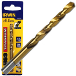 Irwin Puuri 10502591, 6 mm, 9.3 cm, 135&deg; tipunurk, titaan, hss, silindriline, 1 tk.