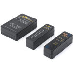 Digitus v&otilde;rgu ja kommunikatsiooni kaabli tester DN-14001-1, must, &uuml;hendused: BNC, RJ-11, RJ-12, RJ-45, keeratud paari kaabel