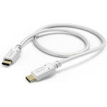 Hama Laadimis/Andme Kaabel 00183328, 1.5m, USB Type-C Male, USB Type-C Male, 3A, 480 Mbit/s, valge