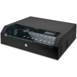 Digitus DN-19 04U-PB seinakapp, 5U, 19", 47.5x14x49.7 cm, IP20, 30 kg, teras, must RAL 9005, klaasuks