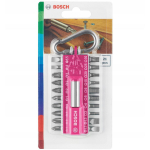 Bosch 2607002821 kruvikeeraja otsikute komplekt, 21 tk, PZ2, HEX3-6, PH1-3, SL4-6.5, T15-30, metall