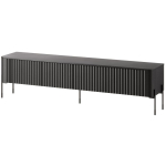 Cama Meble teleri kapp VERA 471001, 1900x400x500 mm, 4 ust, PUSH TO OPEN, must, matt, MDF, puitlaastplaat, metalljalad 20 cm