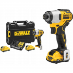 L&ouml;&ouml;kkruvikeeraja 12V 163 Nm 2x2,0Ah DCF801D2-QW DEWALT