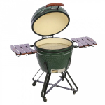 TunaBone Kamado Classic XL s&ouml;e keraamiline grill liha ja k&ouml;&ouml;giviljade valmistamiseks 26" 66cm TBG26GREEN-01 roheline