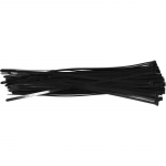 Yato Plastmassist sidur YT-70651, 300x7.6mm, 50tk, must, t&otilde;mbetugevus 55kg, UV-kindel, t&ouml;&ouml;temp -20 kuni +80˚C