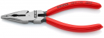 Kombinētās knaibles ar garo degunu, KNIPEX, 08 21 145, 145 mm, ērta grie&scaron;ana, izturīgas, melna krāsa
