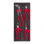 KNAIBĻU PUTU IELIKTŅU KOMPLEKTS, 4 PC PLIERS FOAM INSERT SET, 4932493631 MILWAUKEE