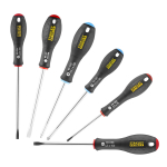 FATMAX&reg; Skrūvgriežu komplekts 6 gab. Pozi, STANLEY, 0-65-428, paralēlie un izliektie uzgaļi