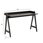 Rakstāmgalds MISO, 126x51xH80cm, melni beicēts ozols AC85597 Allit
