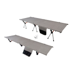 Kempinga gulta 'Lifted', BasicNature, R591515, ultralga, 2 augstumi, 150 kg, 190 x 65 cm