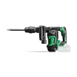 Bezvadu demontāžas āmurs, HIKOKI, H3641DAW2Z, 36 V, bezsuku motors, 6.8 J trieciena enerģija, zema vibrācija.