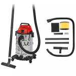 Mitrs/sauss putekļu sūcējs, EINHELL, 2342188, 30l nerūsējo&scaron;ā tērauda tvertne, 1500 W jauda, 2.5 m &scaron;ļūtene