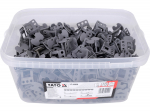 Yato Plaatide tasanduss&uuml;steem YT-36938, 500 tk, 1,5 mm, 12 l, vastupidav PE plastmass, hall