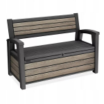 Hoiupink Deco Garden Bench KETER 29213853 227L Ashwood pruun 133 x 61 x 89 cm