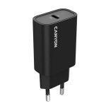 Kompaktne seina USB laadija maksimaalse 30 W v&otilde;imsuse ja 1&times;PD USB C pordiga OnCharge 30CL Max Power 30W EU Must CNE-CHA30CLB CANYON