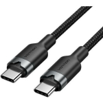 Vention USB-C kuni USB-C kaabel TRDBH 2m must, 3A, 480Mbps, nailonist punutud, alumiiniumist kest