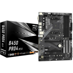 Asrock Emaplaat B450PRO4R2.0, AMD AM4, 128 GB DDR4, 2x M.2, 6x SATA III, 3x monitor, 10 toitefaasi, RGB