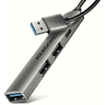 Axagon USB keskjaam HUE-STA 4 porti, 1&times; USB-C 480Mbps, 3&times; USB-A 5Gbps, kaabel 12 cm