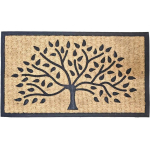 Besk Uksevaip 9119037, 45x75cm, Kookoskiud/Rubber, Beez/Must, Ristk&uuml;lik