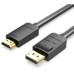 Vention DP HDMI kaabel 2M HADBH, 2m, 7mm, 30AWG, 1080p@60Hz, kuldne pistik, PVC kate