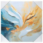 Besk 3D tr&uuml;kk l&otilde;uendil 9134870, 50x50cm, 3D Abstraktsioon 2, tr&uuml;kitud l&otilde;uend puidust raamil