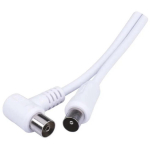 Emos Koaksiaalkaabel SB3115, 15 m, 1 tk blisterpakendis, PVC, 2 varjest, IEC pistik &ndash; IEC pesa 90&deg;