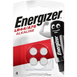 Energizer Speciality Battery A76 411162, 1.5 V, Alkaline, 4 tk, Blister, H&otilde;bedane, &Uuml;hekordne aku, Nupp/kolb