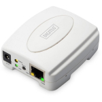 Digitus Kiire Etherneti printserver, DN-13003-2, 1xUSB 2.0, 100/10Mbps, IEEE 802.3, IEEE 802.3u, valge