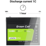 Green Cell LFPGC12V20AH UPS aku, 12.8 V, 20 Ah, IP54, Liitiumraudsulfaat
