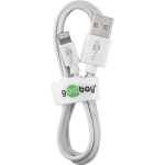 Goobay Lightning USB laadimis- ja s&uuml;nkroonimiskaabel 54600, 1m, 480Mbit/s, 1A, MFi kaabel, painutuskaitse