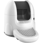 Unknown Brand Kassiliivakast Smart Litter Box, valge/hall, automaatne, l&otilde;hnakontroll, j&auml;lgib k&uuml;lastusi