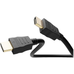 Goobay HDMI kaabel 41082, 1m, 8K tugi, must, &uuml;mmargune, HDMI isane pistik