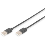 Digitus USB 2.0 &uuml;henduskabel AK-300101-018-S, 1.8m, must, vormitud, 4 pin USB Type A - isane