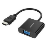 Hama HDMI VGA adapter, 200343, 0,15m, HDMI male, VGA Female, 3,5mm audio, &otilde;huke disain, paindlikud materjalid