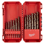 Milwaukee 4932499764 HSS-G koobalttrelli komplekt, 19 tk, 1-10 mm, metallile, silindriline vars, karp