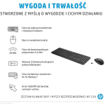 HP 230 juhtmevaba hiire ja klaviatuuri komplekt 18H24AA#ABD, 2.4GHz, 10m, 1600DPI, t&auml;issuuruses, must