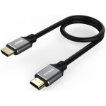 Unitek C137W HDMI-kaabel, 1.5 m, HDMI A isane, must, 48 Gbps, 8K@60Hz, 4K@120Hz, HDMI 2.1, eARC, DSC 1.2, Dynamic HDR