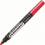 Marker permanent, &uuml;mmargune, &Oslash;2,5mm, punane