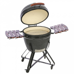 TunaBone Kamado Classic XL s&ouml;e keraamiline grill liha ja k&ouml;&ouml;giviljade valmistamiseks 26" 66cm TBG26GRAY-01 hall