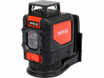 Yato Viie joone roheline laser YT-30435, &plusmn;3mm/10m, IP54, -10~50&deg;C, 4x1.5V AA, 8h, kinnitust sisaldab