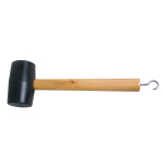 Gumijas āmurs ar koka kātu un āķi mietiņu izņem&scaron;anai, 36 cm, 600 g, R389460, COGHLANS