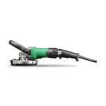 Betona slīpma&scaron;īna, HIKOKI, GM13YWSZ, 1900 W, 125 mm, mainīgs ātrums, viegla konstrukcija, efektīva putekļu izsūknē&scaron;ana