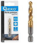 M6 x 1.0mm HSS vītņu urbis ar HEX stiprinājumu, GEKO, G38133, precizitāte un izturība