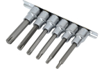 Torx otsikute komplekt, ROCKFORCE, RF-40913L, 6 tk, T30-T60, 1/2" ruut, CrV materjal